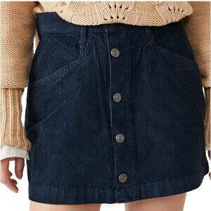 NWT Free People Ray Corduroy Mini Skirt